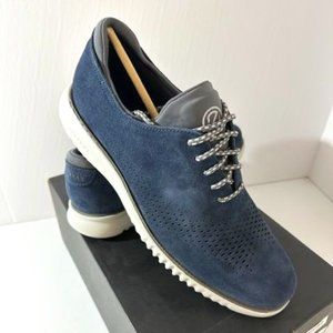 Cole Haan Men's Shoes 2.Zerogrand Laser Navy Suede Sneakers  size 10 NWB
